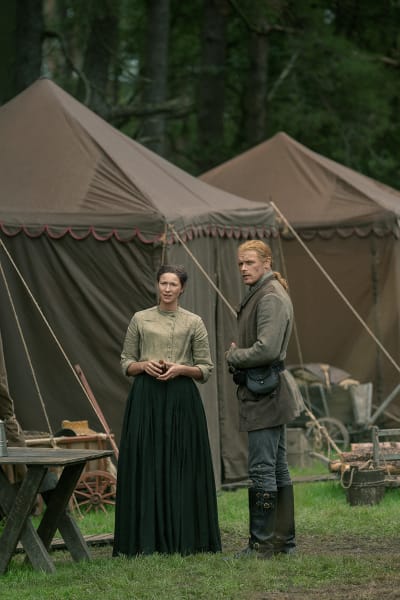 Claire and Jamie Discuss a Visitor - Outlander Season 7 Episode 8