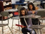 Elena and Bonnie in Classroom