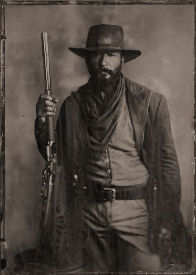 James with His Rifle - 1883