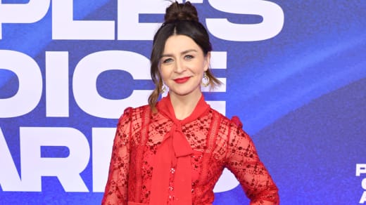 Caterina Scorsone attends the 2022 People's Choice Awards at Barker Hangar
