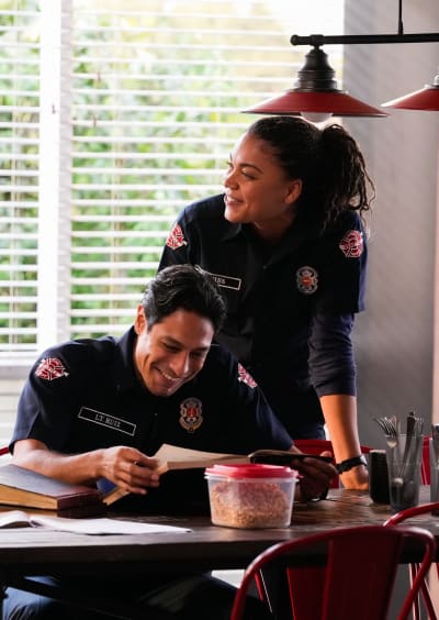 Laughs at the Station -tall - Station 19 Season 6 Episode 3