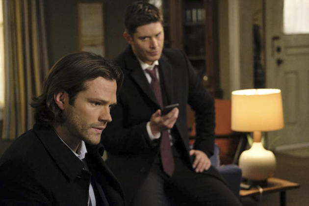On the phone with Sam and Dean - Supernatural Season 12 Episode 15