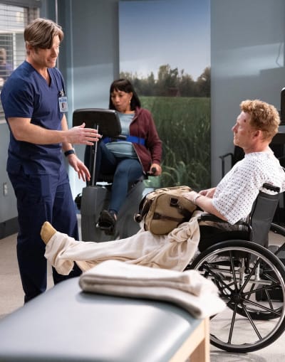 Admiring His Handiwork -tall - Grey's Anatomy Season 18 Episode 11