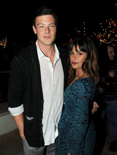  Actors Cory Monteith (L) and Lea Michele attend the premiere of 20th Century Fox's 