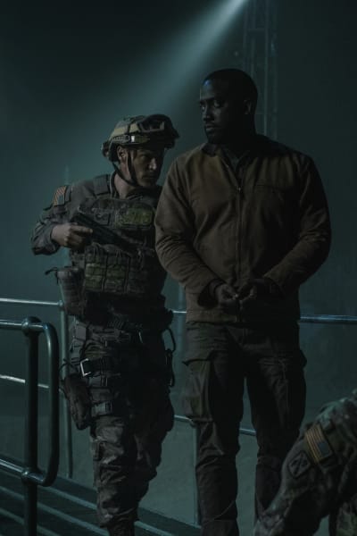 Trevante in Cuffs - Invasion Season 2 Episode 8