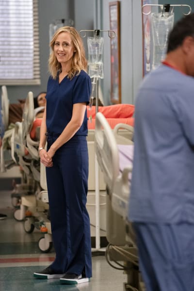 Teddy Smiles  - Grey's Anatomy Season 16 Episode 17