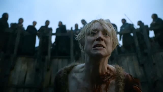Gwendoline Christie as Brienne of Tarth on Game of Thrones