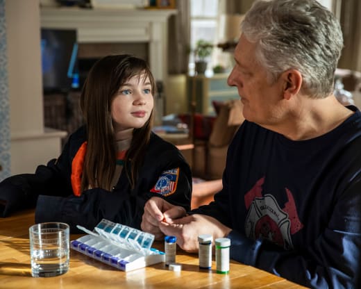 Alexa Swinton and Clancy Brown - Emergence Season 1 Episode 1