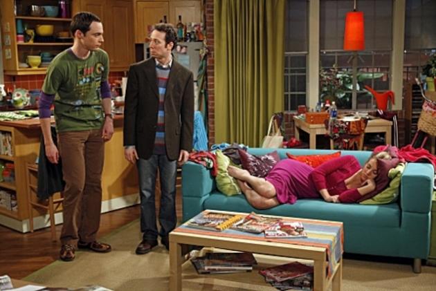Sheldon and Stuart Put Penny to Sleep