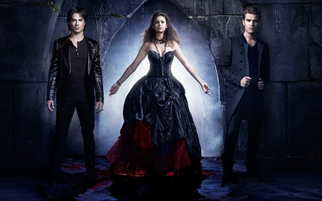 Elena, Damon and Stefan (The Vampire Diaries)