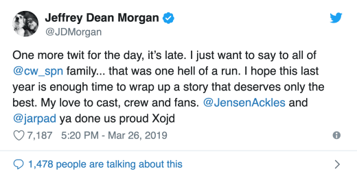 dean morgan tweet