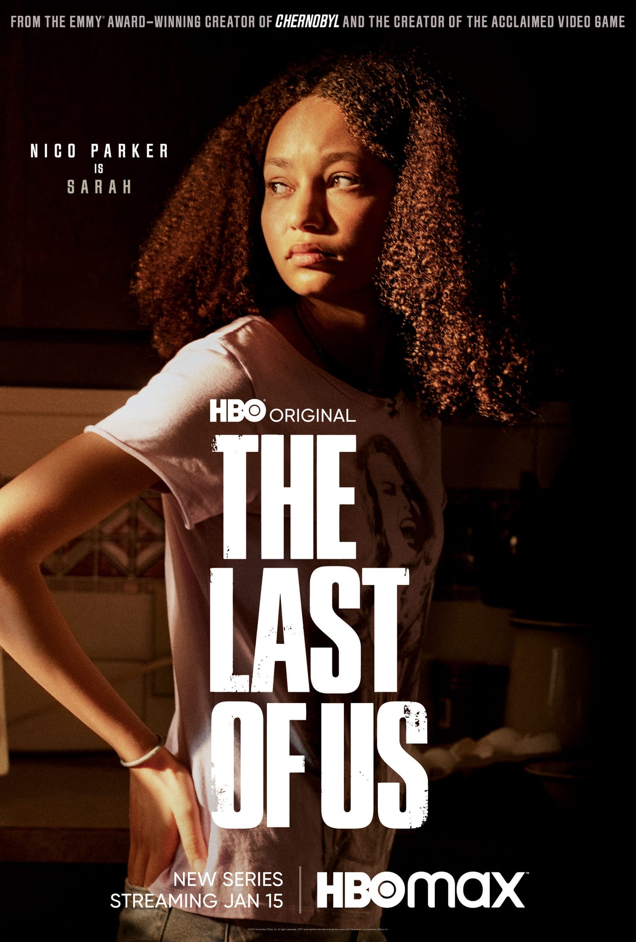 Caracterização da Nico Parker como Sarah no primeiro episódio do The Last  of Us da HBO. : r/gamesEcultura