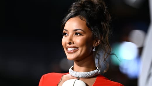 Maya Jama attends the European Premiere of Marvel Studios' "Black Panther: Wakanda Forever" in Leicester Square