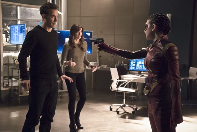 Gun Is Still Raised - The Flash Season 2 Episode 16
