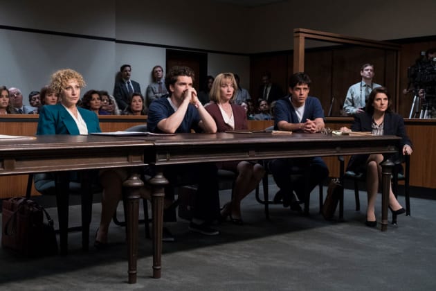 Lyle and Erik in Court - Law & Order True Crime: The Menendez Brothers Season 1 Episode 3