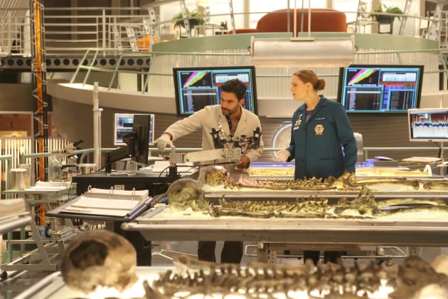 Fuentes and Brennan Work Hard - Bones Season 10 Episode 18