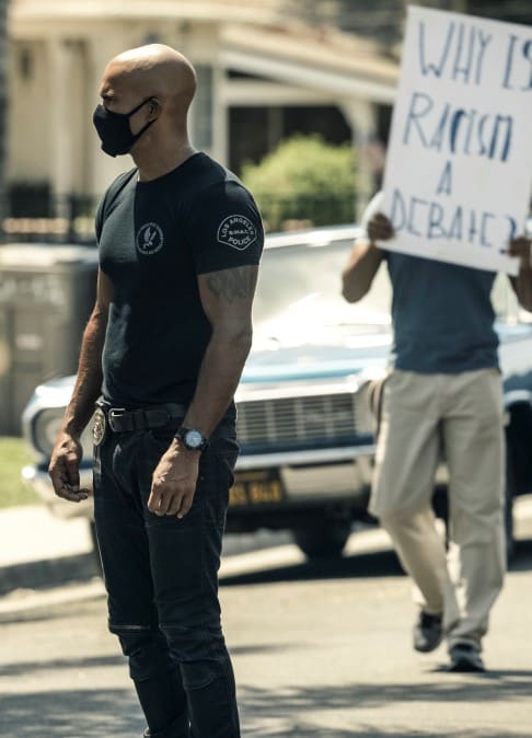 Hondo at a March - S.W.A.T. Season 4 Episode 1