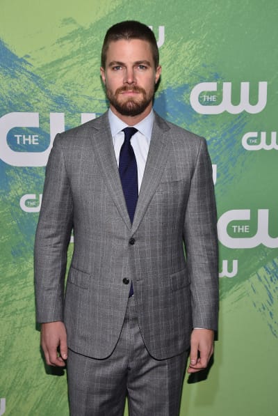 Stephen Amell Attends CW Presentation