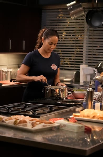 Andy at the Stove -tall - Station 19 Season 6 Episode 14