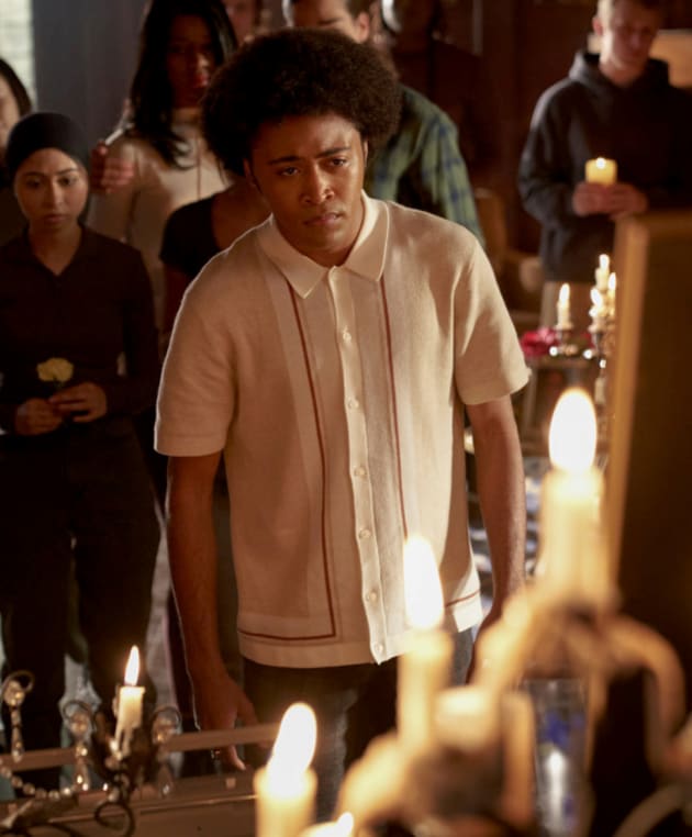 At a Memorial? - Legacies Season 4 Episode 19