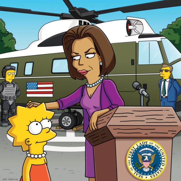 Michelle Obama on The Simpsons