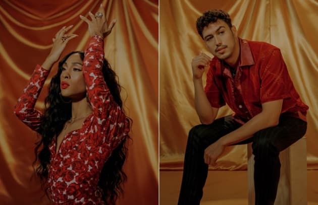 Michaela Jae Rodriguez & Julio Macias - Latina Feature collage