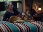 Carol and Dog Chilling - The Walking Dead
