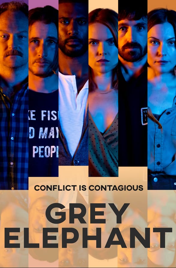 Grey Elephant Poster