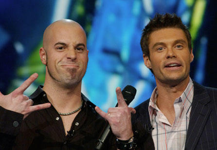Chris Daughtry and Ryan Seacrest on American Idol