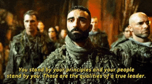 Nelson's Talk With Sheidheda - The 100 Season 7 Episode 12