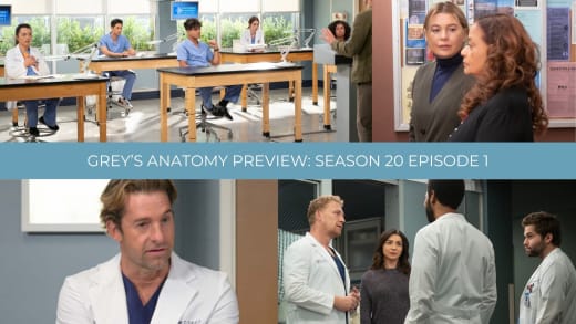 Grey's Anatomy Season Premiere Preview Collage