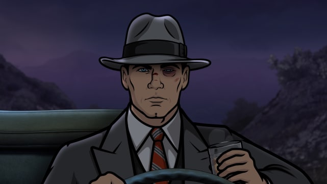 Archer with a busted eye s8e4