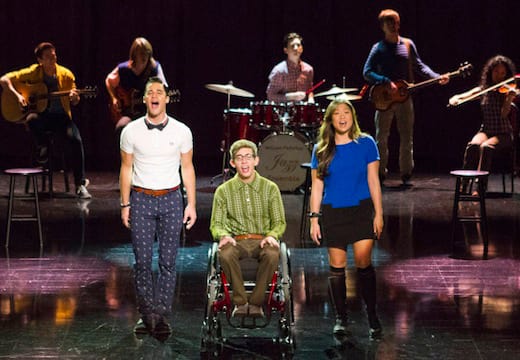 Artie, Blaine and Tina