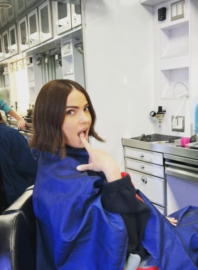 Shelley Hennig on Teen Wolf Movie Set