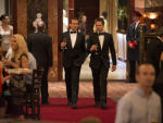 Harvey & Mike Approach an Old Colleague