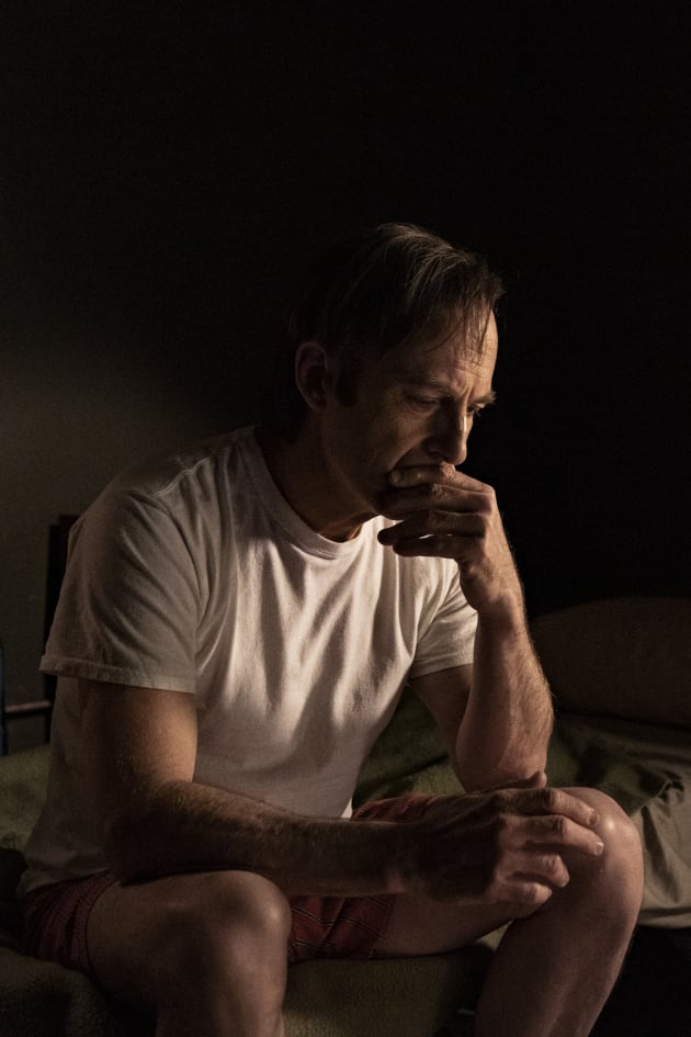 Saul Goodman deep in thought. - Better Call Saul
