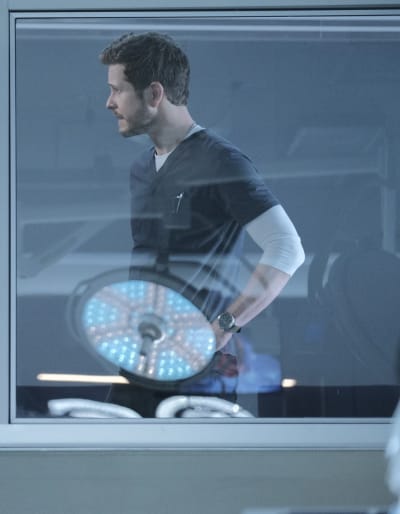 Conrad's Frustration - Tall - The Resident Season 3 Episode 5