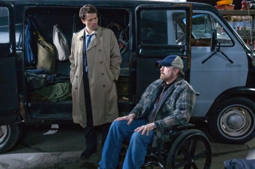 Castiel and Bobby