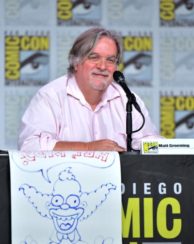Matt Groening speaks at "The Simpsons" Panel 