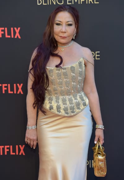 Anna Shay partecipa alla festa della seconda stagione per Netflix "Impero scintillante" 