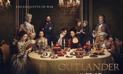 Outlander Season 2 Poster: Jamie and Claire Take on Opulent Parisian Society