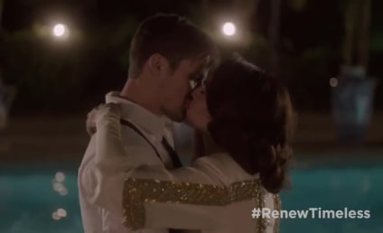 Timeless Clip: See Lucy and Wyatt's Unaired First Kiss!