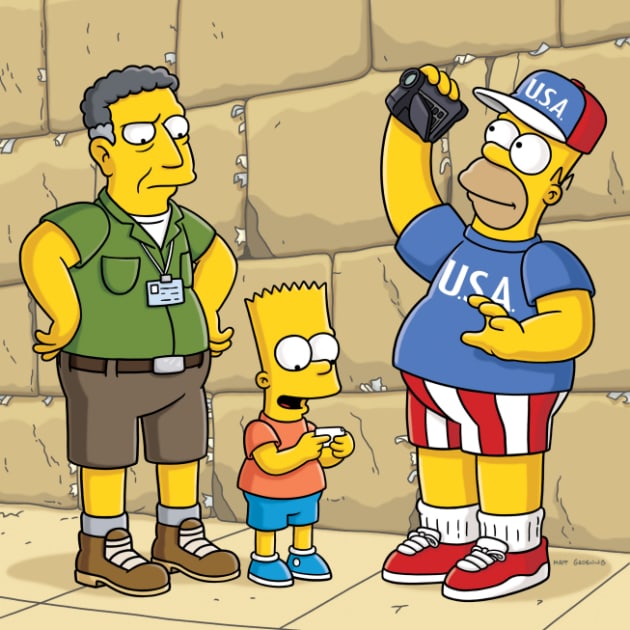 Sacha Baron Cohen on The Simpsons