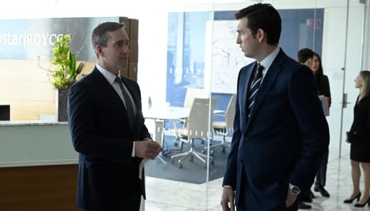 Tom and Greg on Succession Season 4 Episode 10