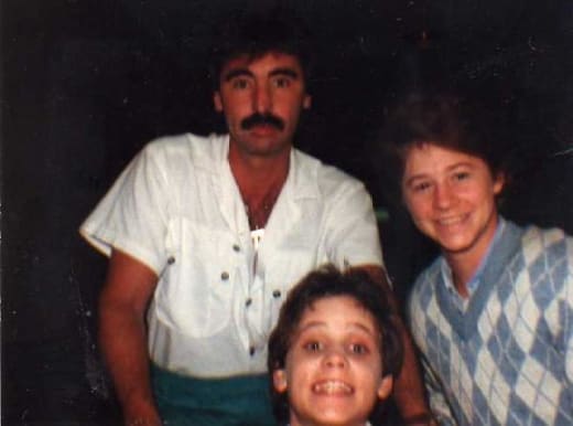 Corey Haim and father with Scott Schwartz