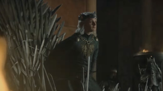 Aegon Sits on Iron Throne - House of the Dragon