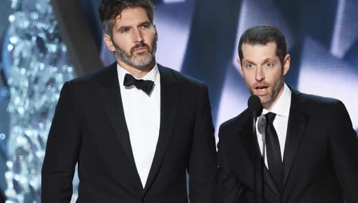 David Benioff and D.B. Weiss accept an Award
