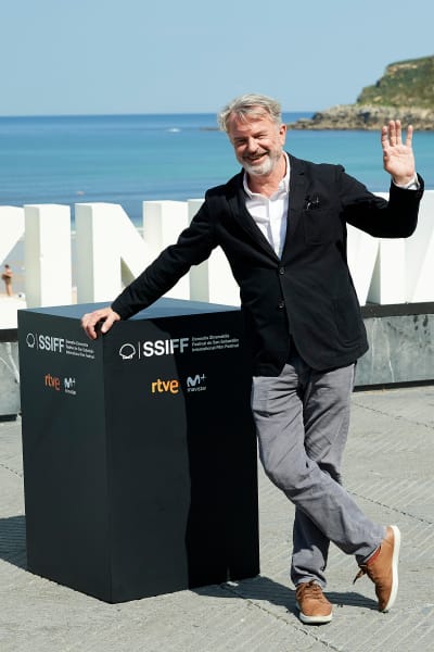 O ator Sam Neill participa do photocall de 'Blackbird (La Decision)' durante o Festival Internacional de Cinema de San Sebastian 