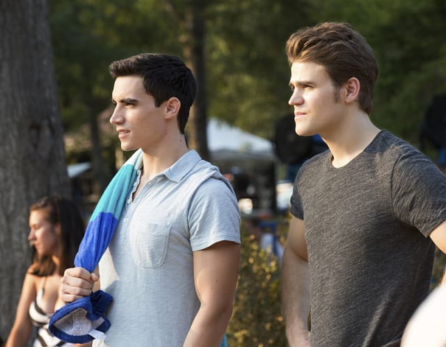 Liam and Stefan at the Swimming Hole - The Vampire Diaries