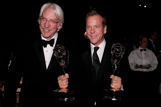 Donald Sutherland and Kiefer Sutherland Emmys 2006